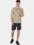 Fjallraven Övik Polo Shirt M Férfi Galléros póló 195-Sand Stone