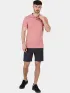 Fjallraven Övik Polo Shirt M Férfi Galléros póló 300-Dusty Rose