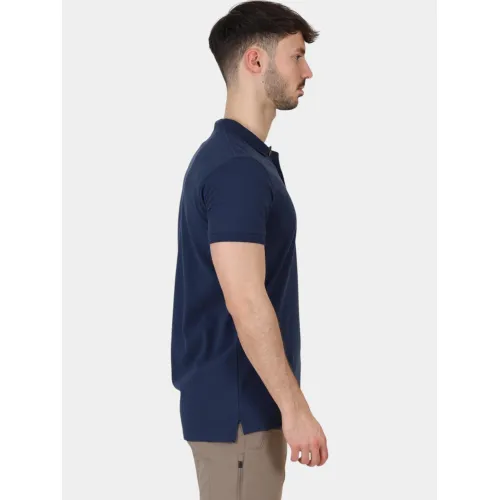 Fjallraven Övik Polo Shirt M Férfi Galléros póló 560-Navy