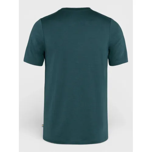 Fjallraven Abisko Wool Classic SS M Férfi Póló 555-Dark Navy