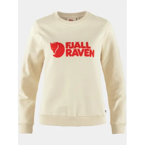 Fjallraven Fjällräven Logo Sweater W Női Pulóver 113-214-Chalk Wht-Flame O