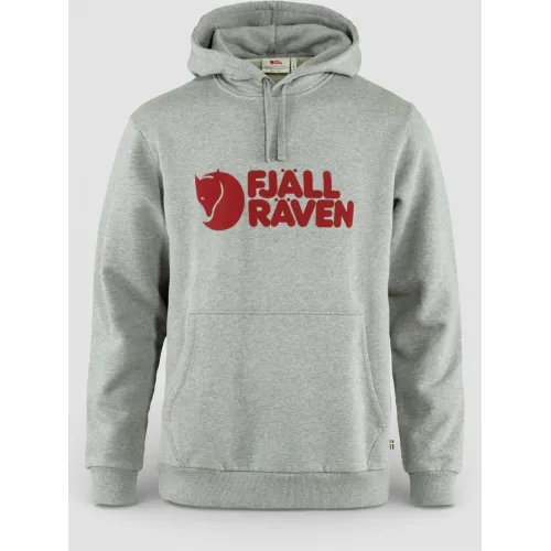 Fjallraven Fjällräven Logo Hoodie M Férfi Pulóver 020-999-Grey-Melange