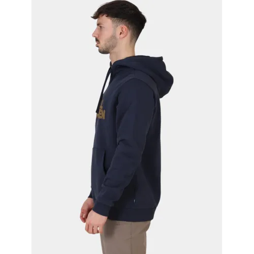 Fjallraven Fjällräven Logo Hoodie M Férfi Pulóver 555-Dark Navy