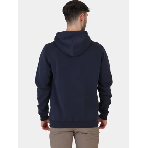 Fjallraven Fjällräven Logo Hoodie M Férfi Pulóver 555-Dark Navy