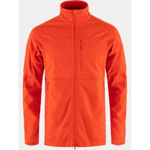 Fjallraven Abisko Lite Fleece Jacket M Férfi Polár, Softshell, Középréteg 214-Flame Orange