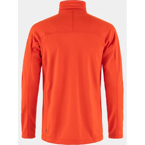 Fjallraven Abisko Lite Fleece Jacket M Férfi Polár, Softshell, Középréteg 214-Flame Orange