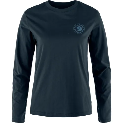 Fjallraven 1960 Logo T-shirt LS W Fjallraven 1960 Logo T-shirt LS W Női Hosszú ujjú póló 555-Dark Navy
