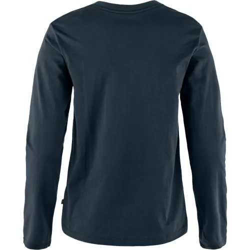Fjallraven 1960 Logo T-shirt LS W Fjallraven 1960 Logo T-shirt LS W Női Hosszú ujjú póló 555-Dark Navy