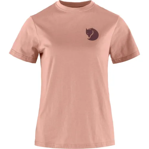 Fjallraven Fox Boxy Logo Tee W Fjallraven Fox Boxy Logo Tee W Női Póló 300-Dusty Rose