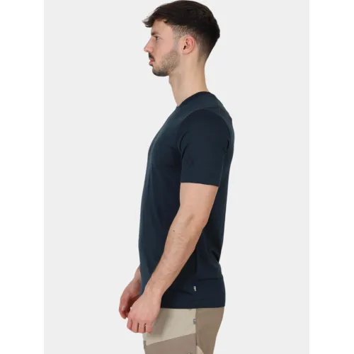 Fjallraven Abisko Wool SS M Férfi Póló 555-Dark Navy