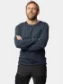 Fjallraven Abisko Wool LS M Férfi Sport felső 555-Dark Navy