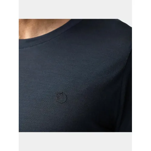 Fjallraven Abisko Wool LS M Férfi Sport felső 555-Dark Navy