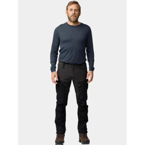 Fjallraven Abisko Wool LS M Férfi Sport felső 555-Dark Navy