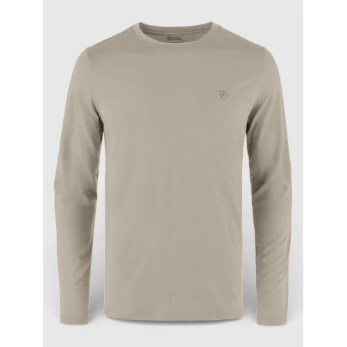 Fjallraven Abisko Wool LS M Férfi Hosszú ujjú póló 114-Light Fossil