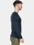 Fjallraven Abisko Wool LS M Férfi Hosszú ujjú póló 555-Dark Navy