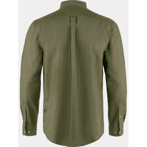 Fjallraven Övik Travel Shirt LS M Férfi Ing 620-Green