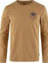 Fjallraven Forever Nature Badge LS M Férfi Hosszú ujjú póló 232-Buckwheat Brown