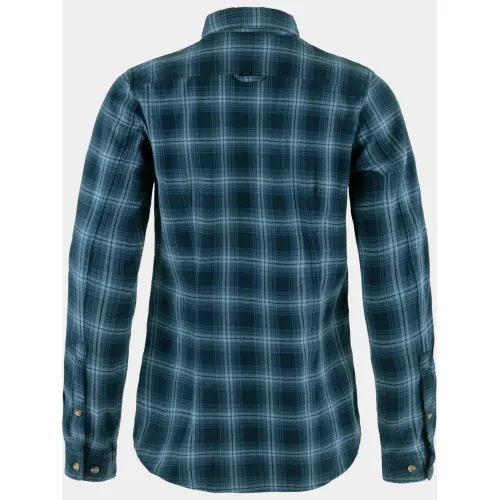 Fjallraven Övik Flannel Shirt W Fjallraven Övik Flannel Shirt W Női Ing, Blúz 555-534-Dark Navy-Indigo Blue
