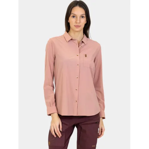 Fjallraven Övik Lite Shirt LS W Női Ing, Blúz 300-Dusty Rose