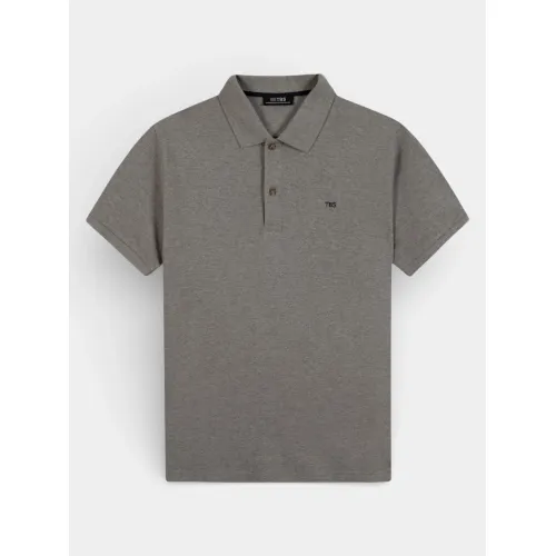 TBS Liciopol Férfi Galléros póló 031-Gris Chine