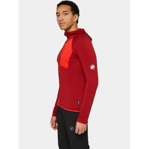 Mammut Aenergy Light ML Hooded Jacket Férfi Polár pulóver 3823-Dark Mamut Red-Mammut Red