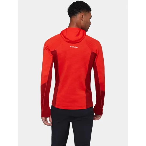Mammut Taiss ML Hooded Jacket Férfi Polár pulóver 3825-Mammut Red-Dark Mammut Red