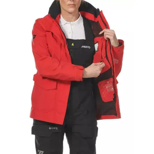 Musto Br1 Inshore Jkt Fw Musto Br1 Inshore Jkt Fw Női Vitorlás Kabát 169-True Red