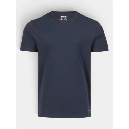 Musto Ess Tee Férfi Póló 597-Navy-Red