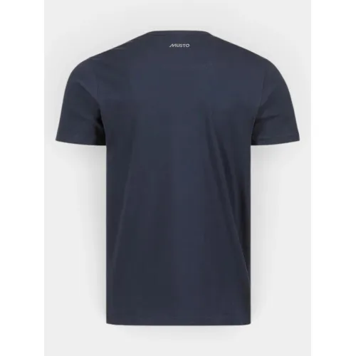 Musto Ess Tee Férfi Póló 597-Navy-Red