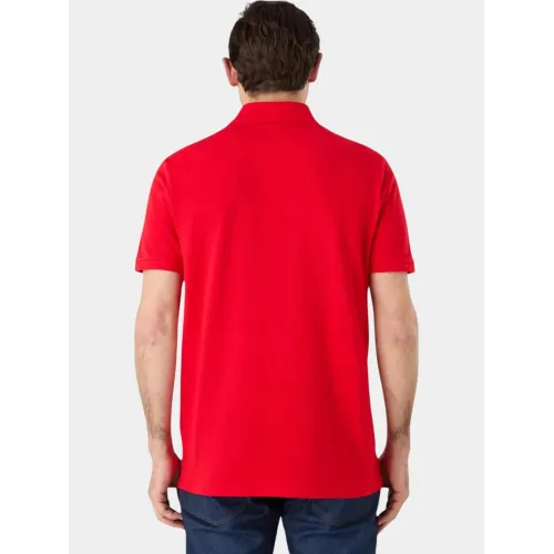 Musto ESS Pique Polo Férfi Galléros póló 169-True Red