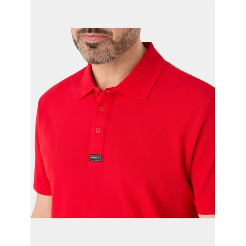 Musto ESS Pique Polo Férfi Galléros póló 169-True Red