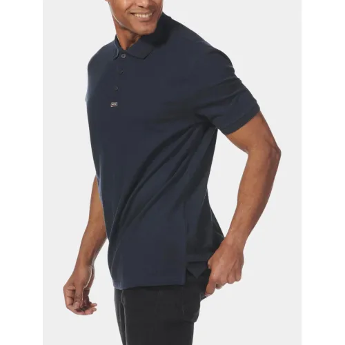 Musto ESS Pique Polo Férfi Galléros póló 597-Navy-Red