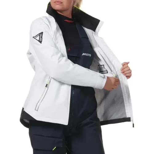 Musto W Br1 Solent Jkt Női Vitorlás Kabát 002-White