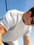 Musto M Evo Crew Sunblock Férfi Póló 813-Platinum