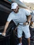 Musto M Evo Crew Sunblock Férfi Póló 813-Platinum