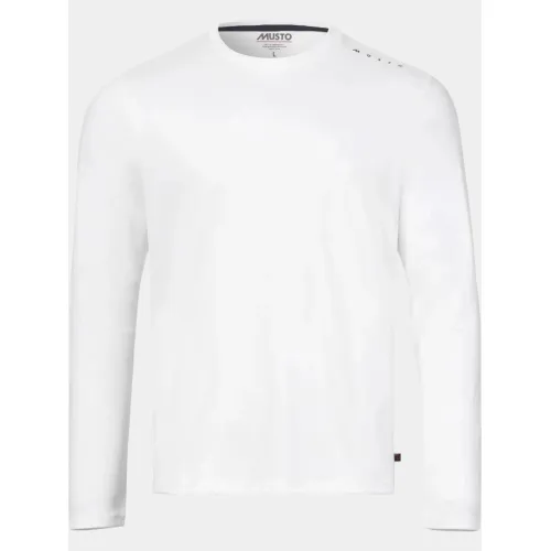 Musto M Evo Crew Sunblock Ls Tee Musto M Evo Crew Sunblock Ls Tee Férfi Hosszú ujjú póló 002-White
