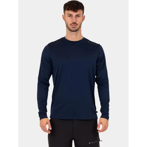 Musto M Evo Crew Sunblock Férfi Hosszú ujjú póló 597-Navy-Red