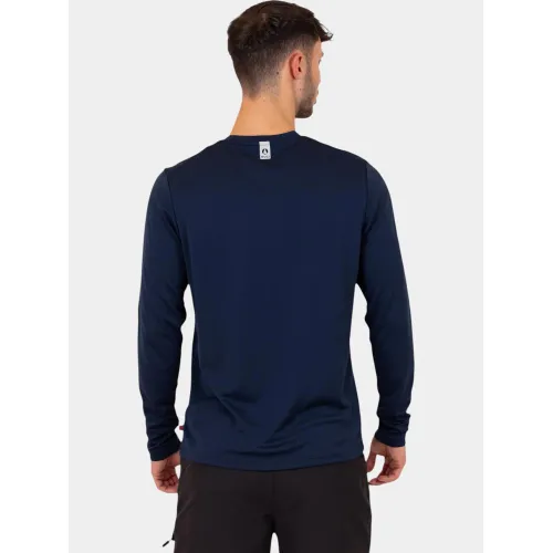 Musto M Evo Crew Sunblock Férfi Hosszú ujjú póló 597-Navy-Red