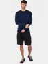 Musto M Evo Crew Sunblock Férfi Hosszú ujjú póló 597-Navy-Red