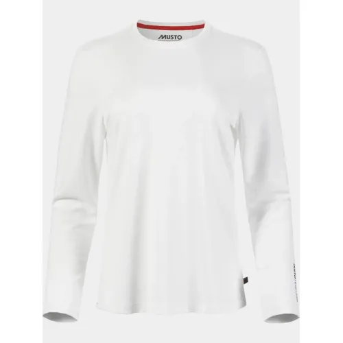 Musto W Evo Crew Sunblock Ls Tee Női Hosszú ujjú póló 002-White