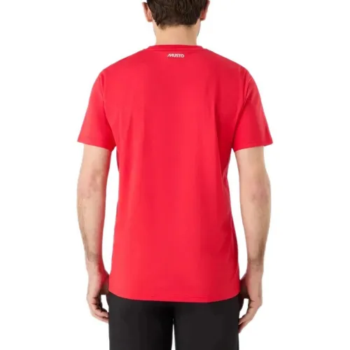 Musto M Musto Logo Tee Férfi Póló 169-Red
