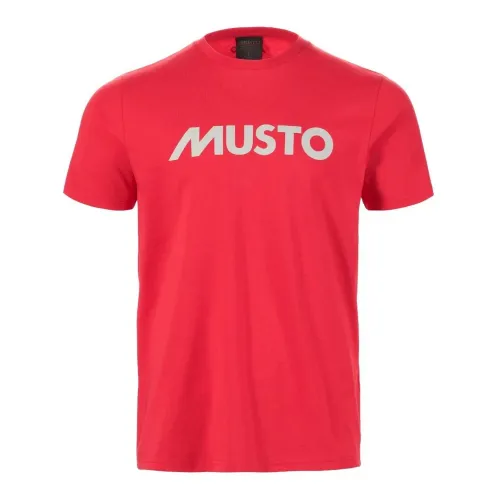 Musto M Musto Logo Tee Férfi Póló 169-Red