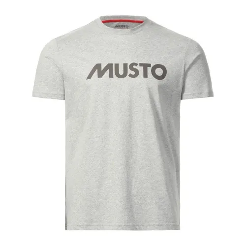 Musto M Musto Logo Tee Férfi Póló 949-Grey Melange