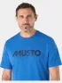 Musto M Musto Logo Ss Tee Férfi Póló 526-Nebulas Blue
