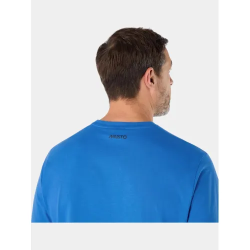 Musto M Musto Logo Ss Tee Férfi Póló 526-Nebulas Blue