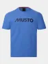 Musto M Musto Logo Ss Tee Férfi Póló 526-Nebulas Blue