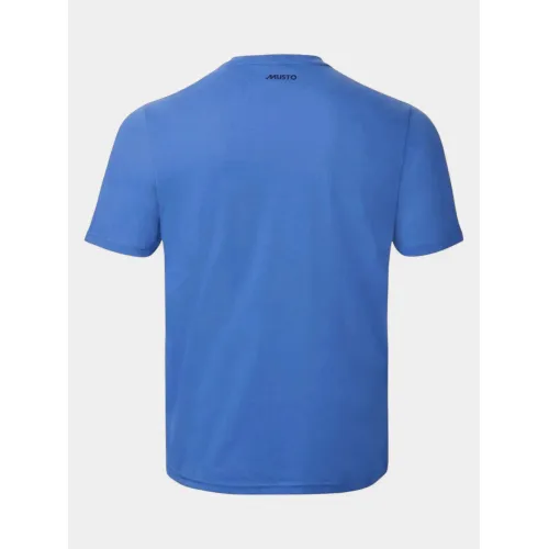 Musto M Musto Logo Ss Tee Férfi Póló 526-Nebulas Blue