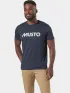 Musto M Musto Logo Ss Tee Férfi Póló 597-Navy