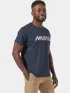 Musto M Musto Logo Ss Tee Férfi Póló 597-Navy