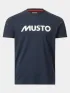 Musto M Musto Logo Ss Tee Férfi Póló 597-Navy